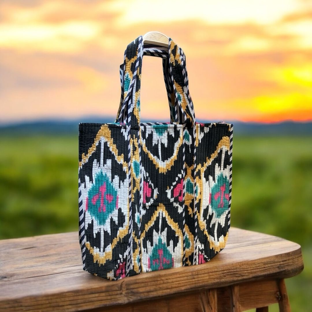 Sarapass Ikkat Printed Bags