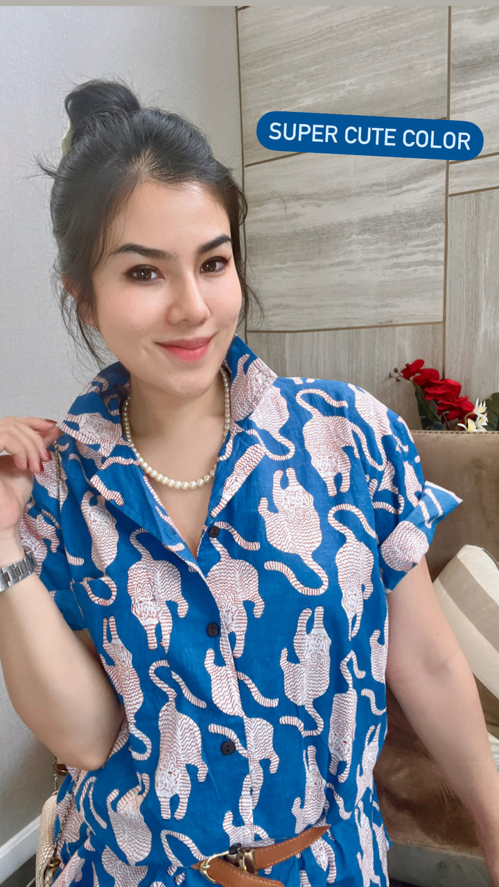 Blue Safari Shirt