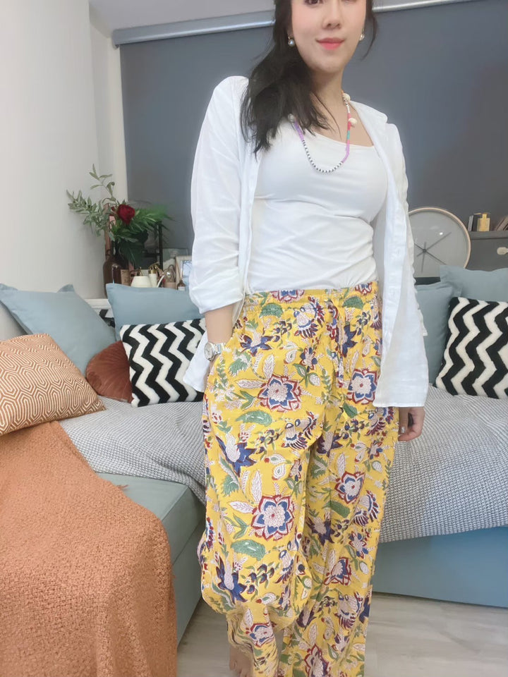 Indian Cotton Yellow Pants