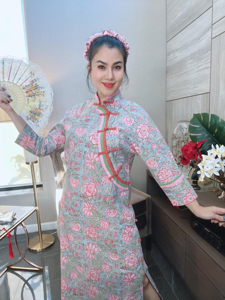 Pink Cheongsam dress