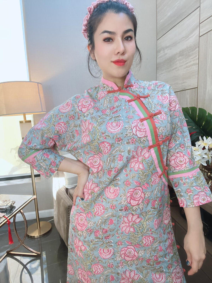 Pink Cheongsam dress