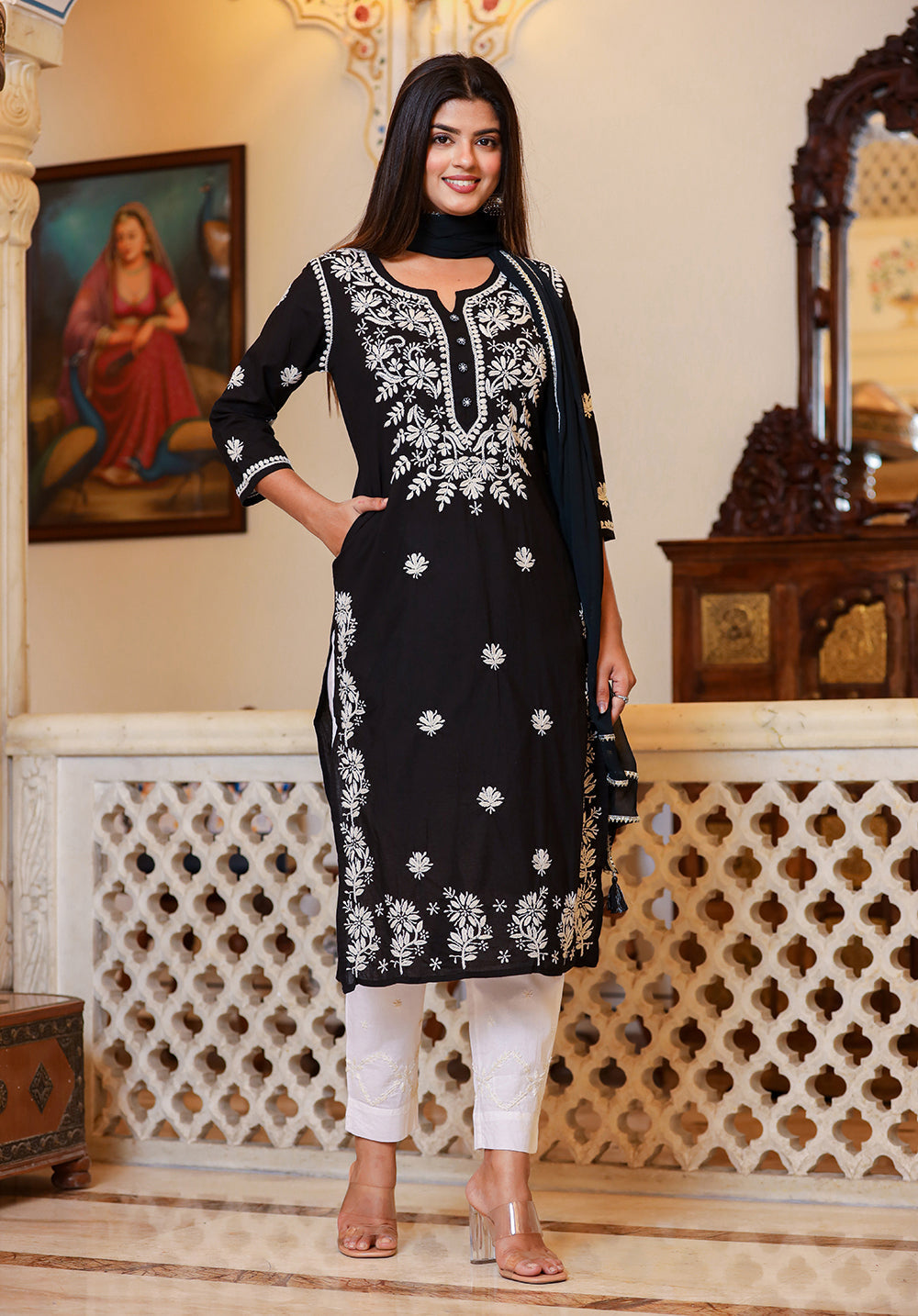 Chikankari Suit set for women
