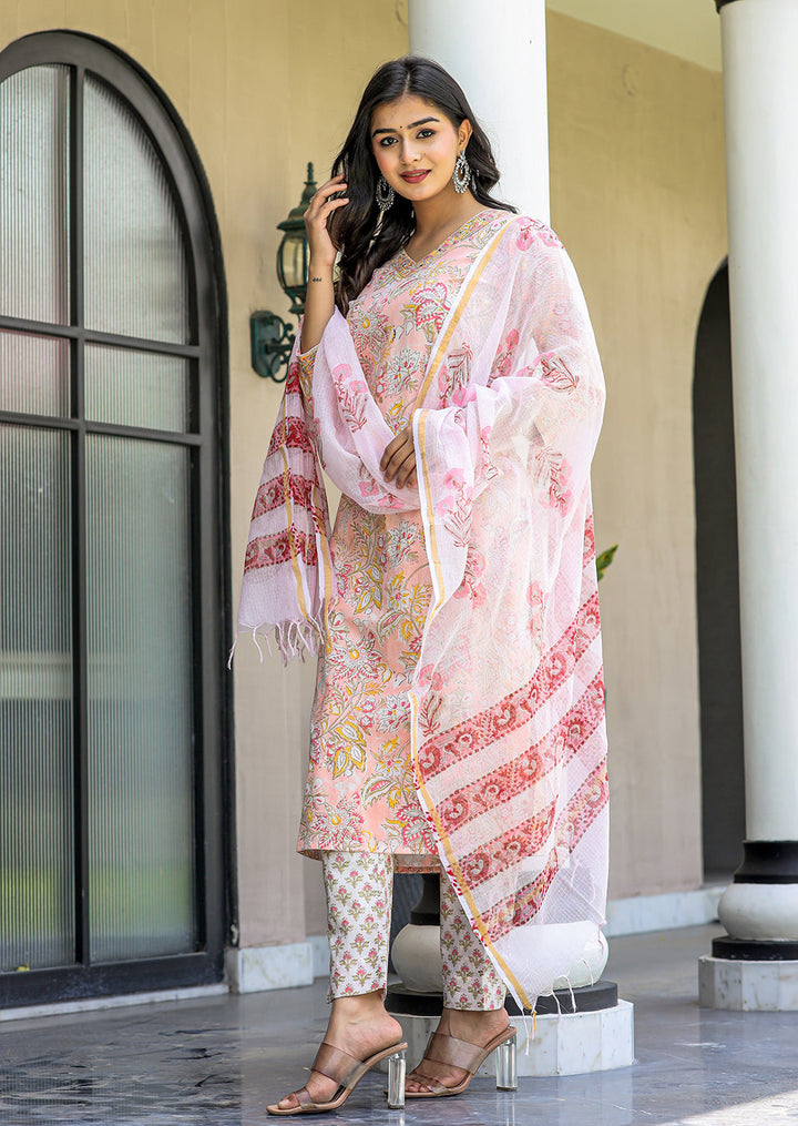 Hand-Block Suit Set Online In India